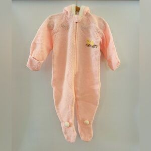 Vintage Knit Baby Bunting, Infant 6-12mo